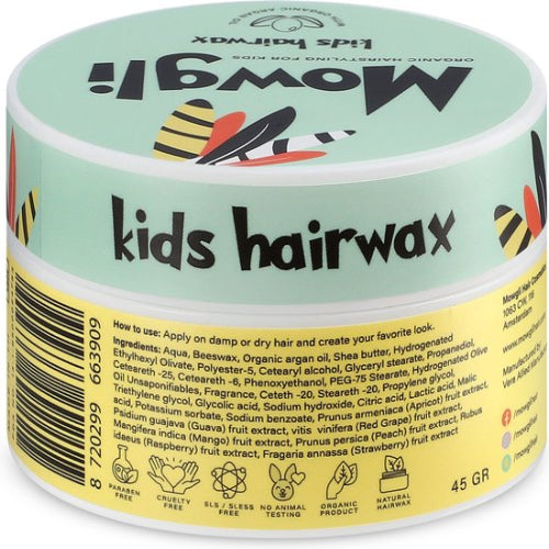 Mowgli Haarwax voor Kinderen – originele verpakkingsinformatie