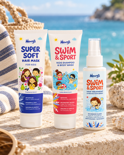 Mowgli Swim & Care Set – Driedelige Verzorgingsbundel – verzorgingsmoment
